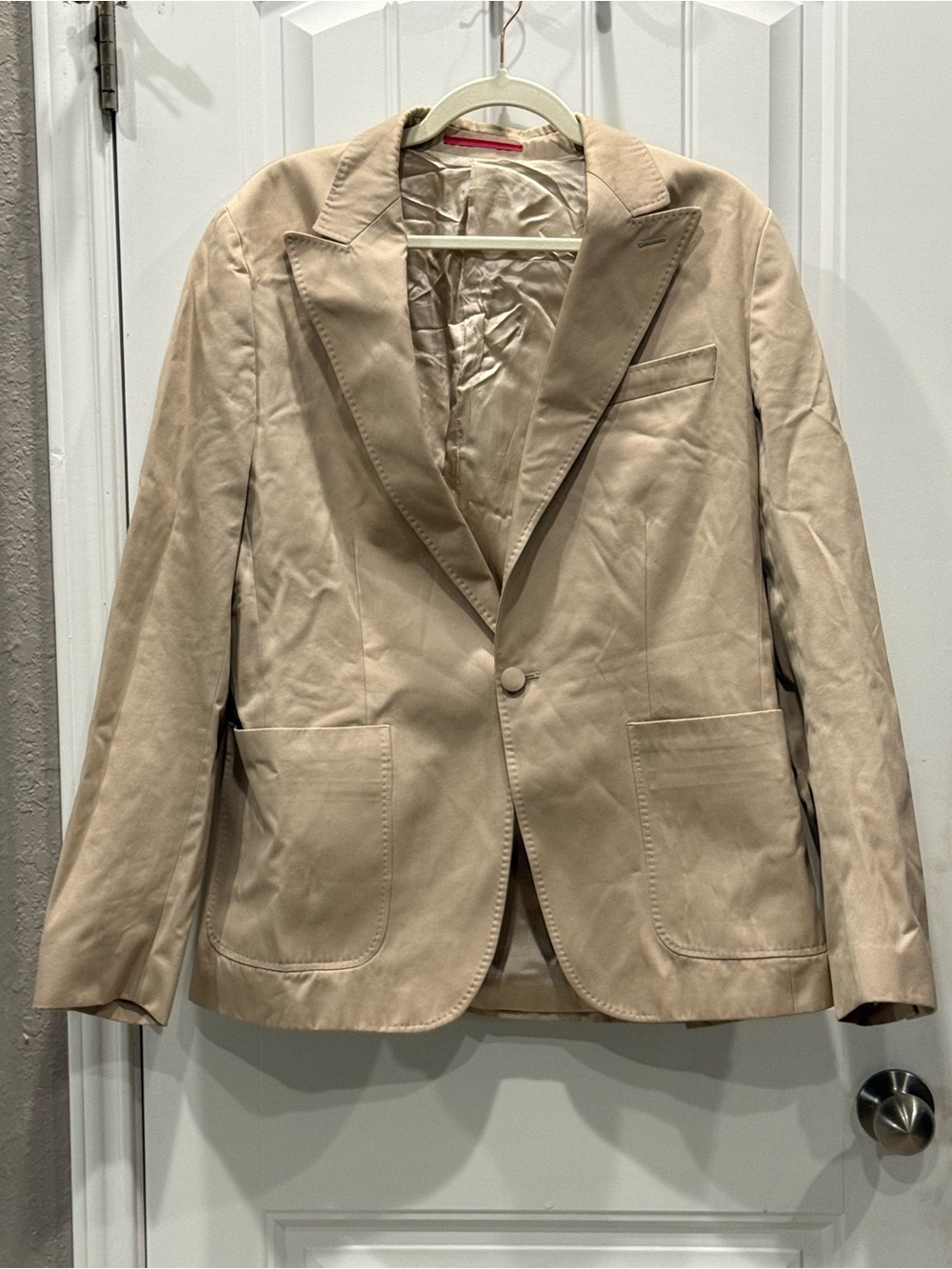 Armand Basi Beige Men’s Size 50 100% Cotton Blazer Jacket Made in Spain EUC